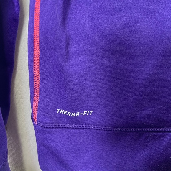 Nike Therma-Fit Purple Hoodie Womens S Sportswear Workout Comfy sweatshirt 2265 - Picture 7 of 8